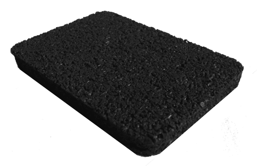 Рулонное покрытие из резиновой крошки Ф3 1500х6000х10мм (черный)