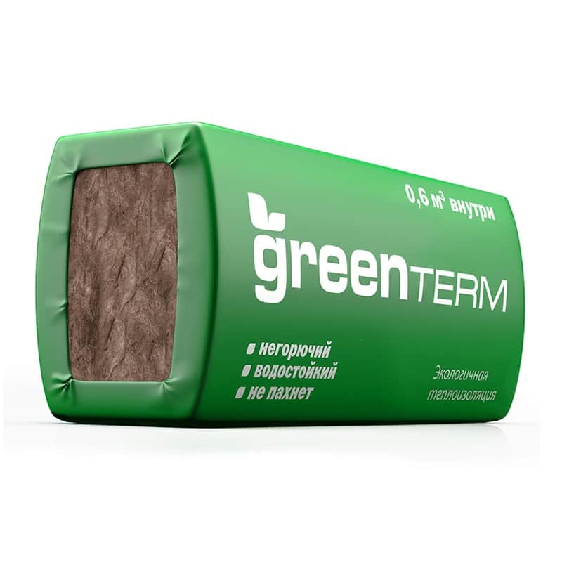 Утеплитель минераловатный GreenTerm S37MR 100x610x1230мм (8 шт)