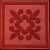 Плитка Цветок 300х300х30мм (красный)