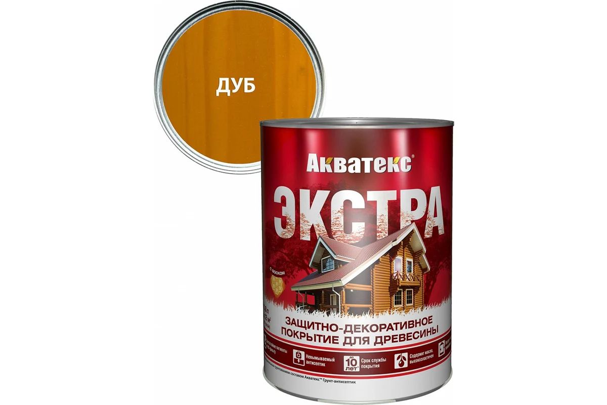 Пропитка для дерева Акватекс-Экстра  0,8л дуб