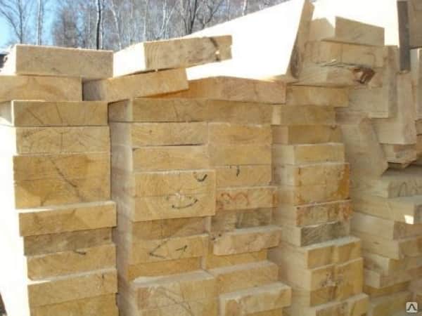 Доска обрезная 50х200х5 естественной влажности 1-2 сорт *