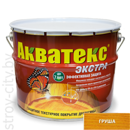 Пропитка для дерева Акватекс-Экстра 10л груша *