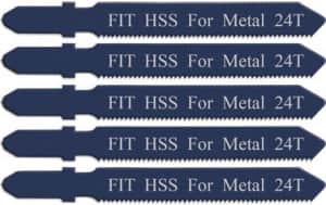Набор полотен для электролобзика по металлу 50мм 5шт FIT