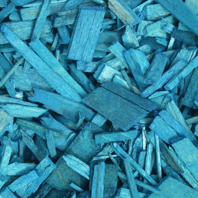 Щепа декоративная хвойная (синяя), мешок 60л