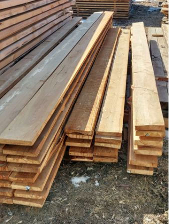 Доска обрезная 25х130х3 (лиственница) некондиция.