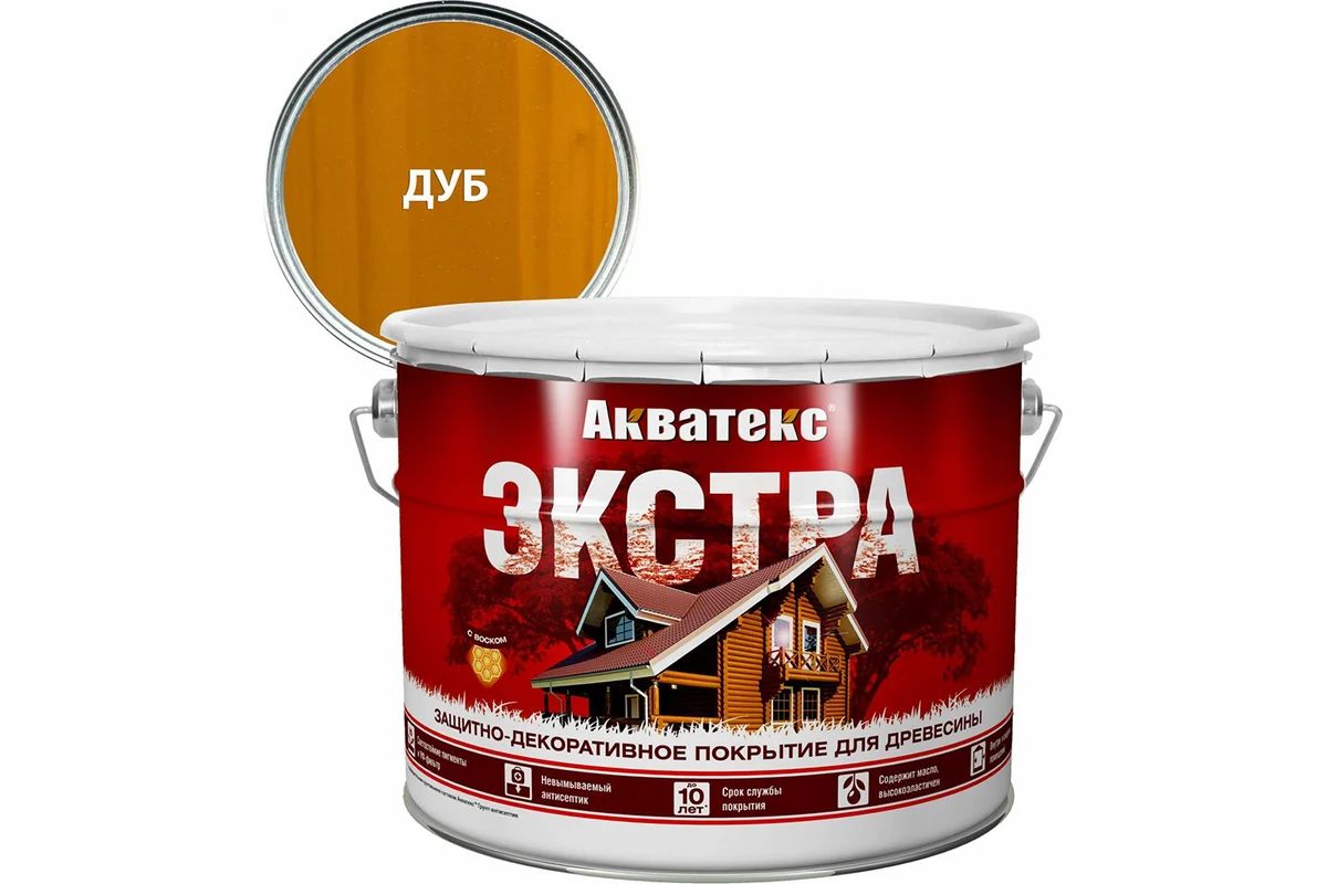 Пропитка для дерева Акватекс-Экстра  9л дуб
