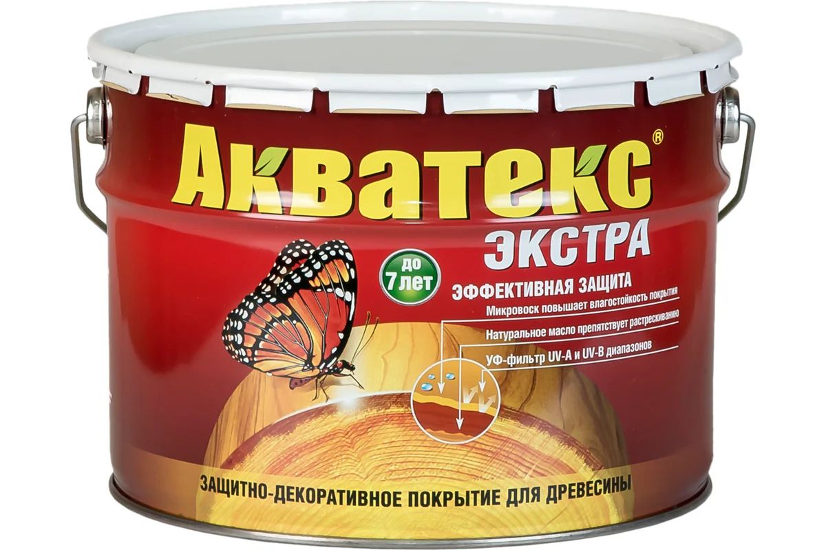 Пропитка для дерева Акватекс-Экстра 10л сосна *