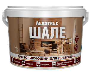 Лак тонирующий Акватекс ШАЛЕ 0,9 кг сосна