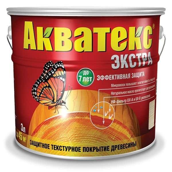 Пропитка для дерева Акватекс-Экстра  3л рябина *