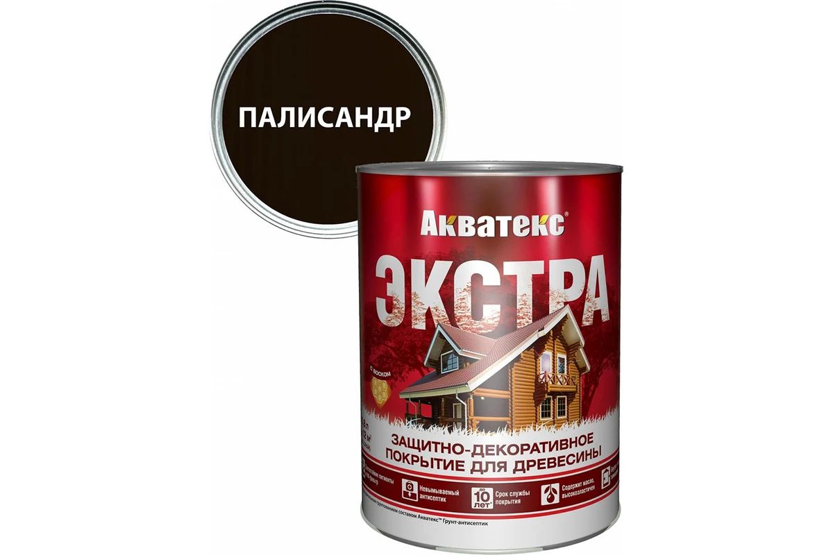 Пропитка для дерева Акватекс-Экстра  0,8л палисандр
