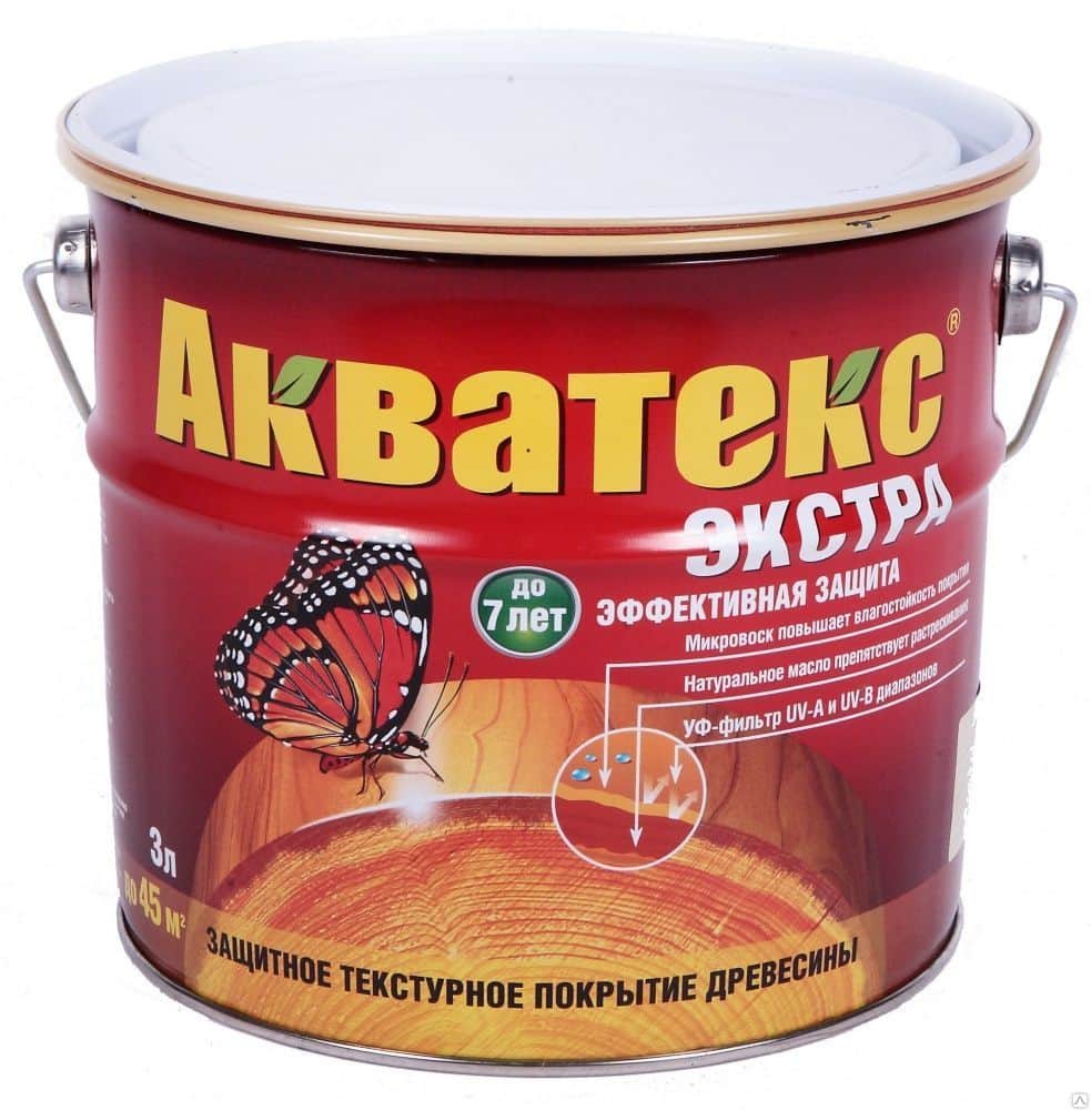Пропитка для дерева Акватекс-Экстра  3л дуб *