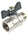 Кран шаровый бабочка 1/2" г-ш AQualink